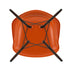 Cadeira de Braços em Plástico Eames DAW / Base Ácer Escuro